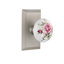 Studio Plate with White Rose Porcelain Door Knob