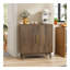 Buffet avec rangement, buffet sculpté à 2 portes, armoire d'appoint multifonctionnelle avec panneau à couches réglables pour le salon, le vestibule, le couloir, le bureau, la cuisine et la salle à manger