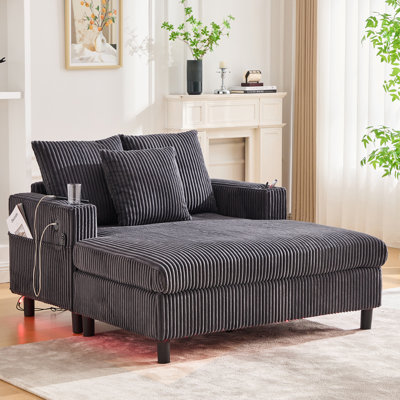 Multifunctional Upholstered Chaise Lounge by Latitude Run