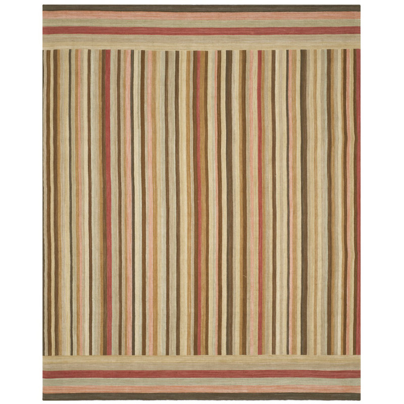 Ralph Lauren Martine Stripe Wool Striped Rug, Rectangle 8' x 10'