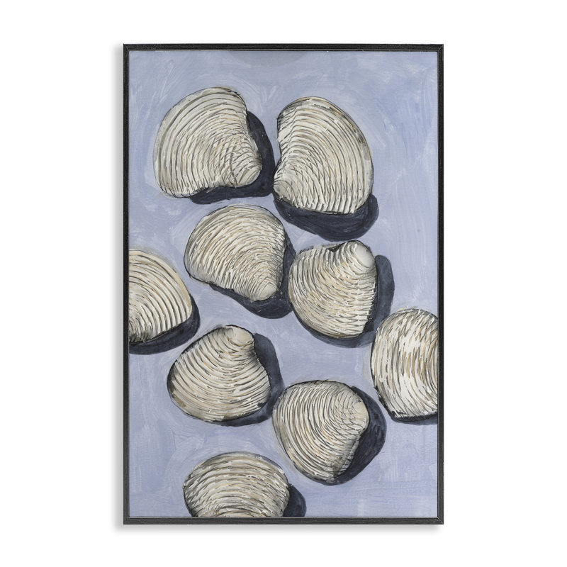 Arrangement de coquillages embellis, estampe numérique, conception par Michael Willett, H 18 po x l 12 po