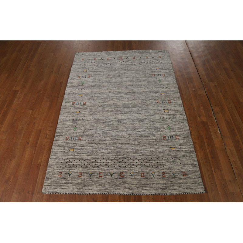 Handmade Gabbeh Oriental Rug 4x6