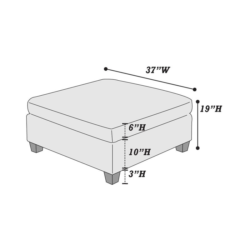 Ensemble de canapé modulaire modulaire 7 pièces U-Sectional 2X