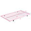 Lit superposé en métal rose avec lit gigogne - chambre à coucher moderne et élégante, solution peu encombrante, structure pour la longévité, utilisation silencieuse et stable, grande capacité de bruit, escalier sécuritaire, structure simple, facile à assembler