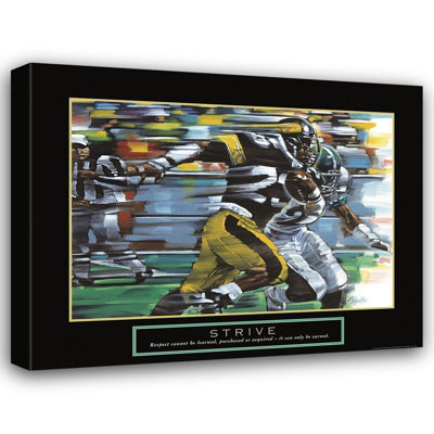 Toile tendue avec toile de fond Trinx Frontline Gallery: Strive, Football