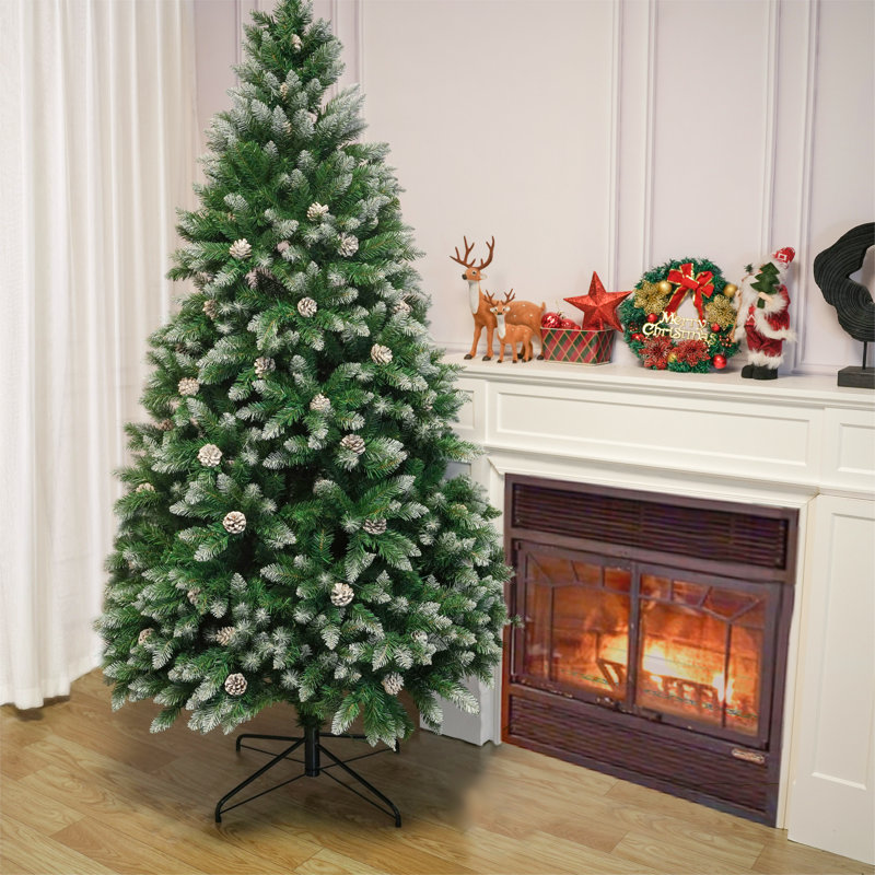 Artificial Pine Christmas Tree, Not Pre-Lit, 6.63 ft