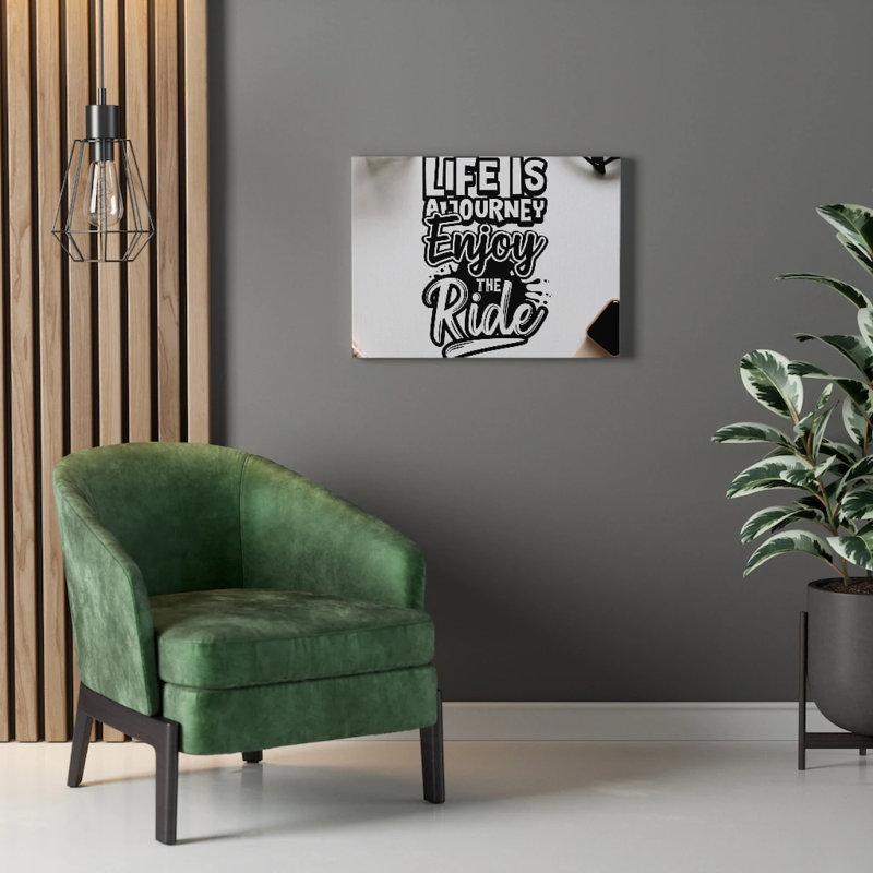Enjoy the Ride 1 Piece Wrapped Canvas Wall Art, 28cm H x 36cm W