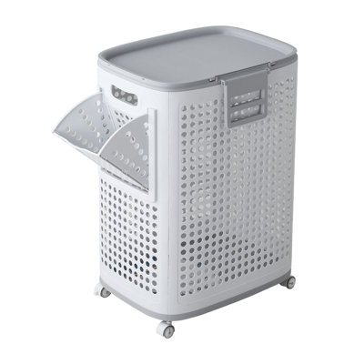 Plastic Laundry Basket with Handles