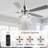 Classic Solid Wood Ceiling Fan 3 Color Dimmable LED Light Kit & 6 Speed-213628946