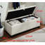 Repose-pieds de rangement polyvalent avec éponge haute densité et structure durable, parfait pour le salon et l'organisation du vestibule.