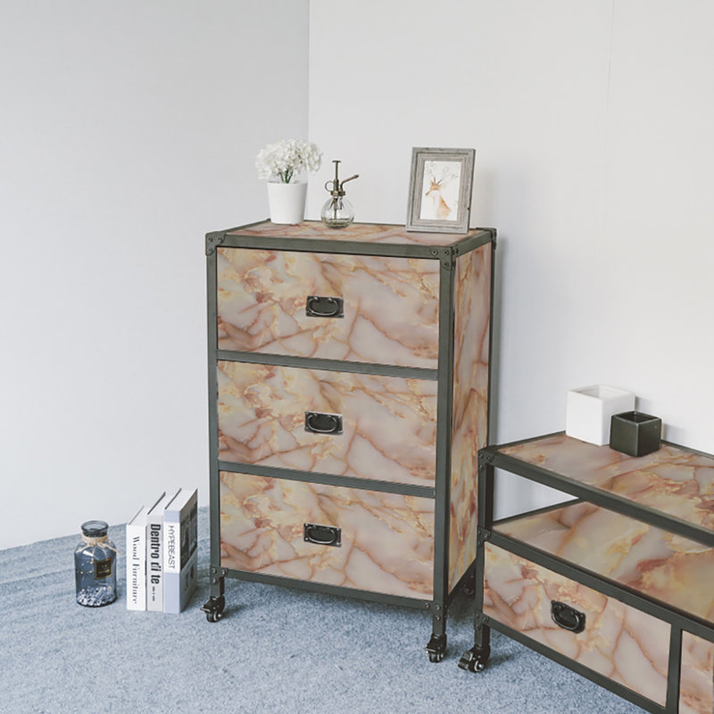 Rouleau de papier peint adhésif à peindre l 18 pi x l 18 po Chittum, Beige / Jaune