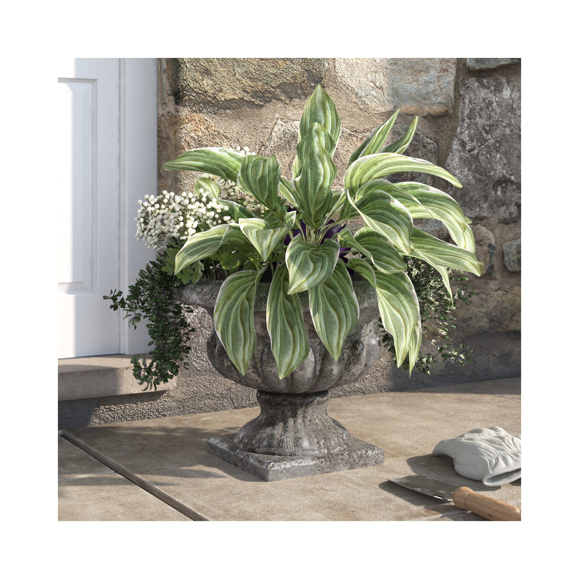 Susette Handmade Clay Urn Planter, Small