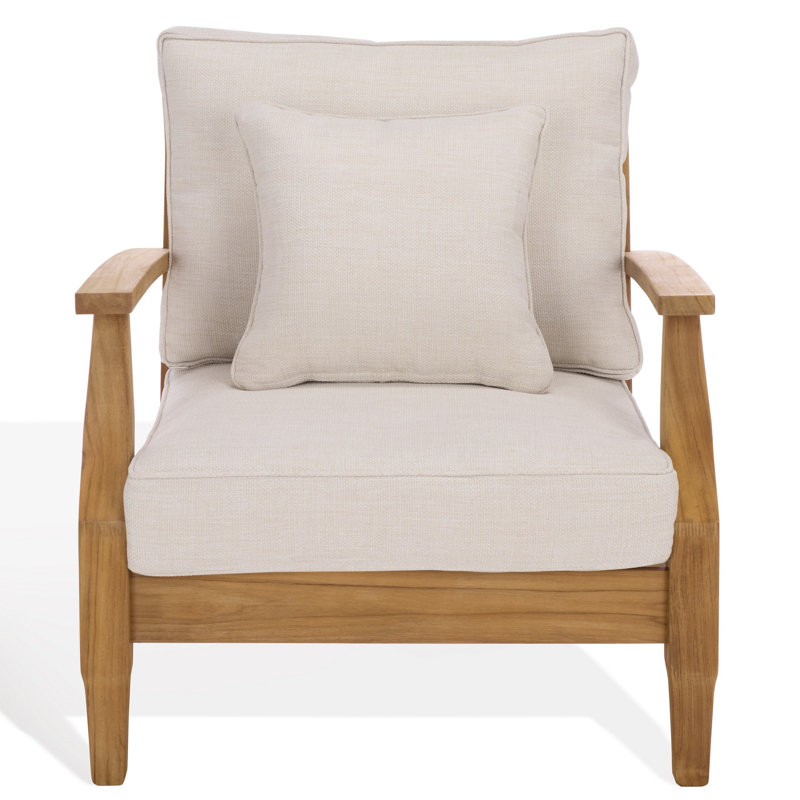 Clairmont Teakwood Patio Armchair, White