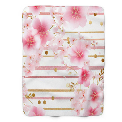 Fleur rose - couverture de qualité supérieure 1 pièce