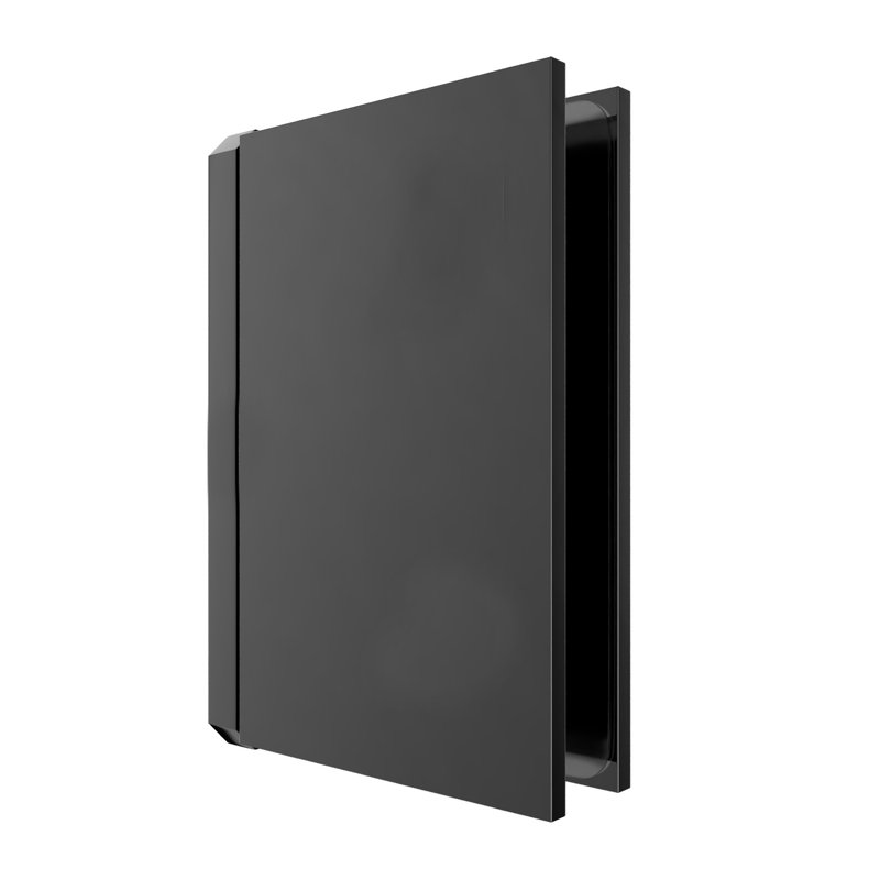  En-tête de porte de douche à fixer sur verre Prestige Series, Nickel noir