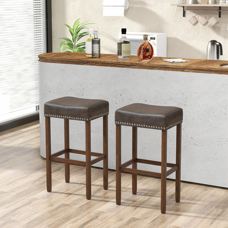 Tabouret de bar Arrius, Tabouret de bar (hauteur d'assise de 29,5 po), Brun