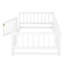 Lit simple - bois de pin blanc, bois de plancher de construction stable pour et