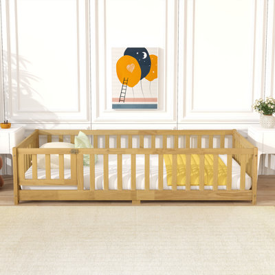 Floor Bed With Fence And Door