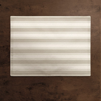 Polyester Striped Rectangle Placemat