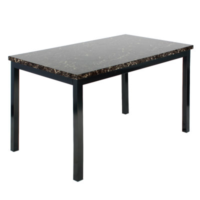 Metal Base Dining Table