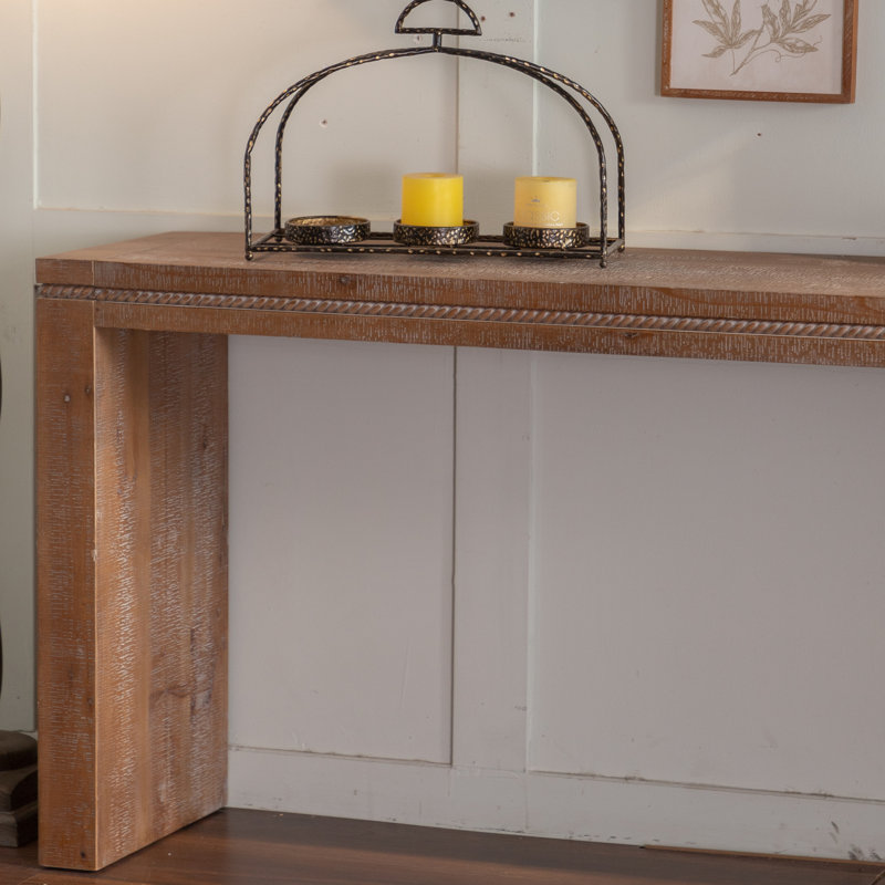 Console Table with Solid Wood
