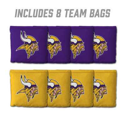 YouTheFan NFL Minnesota Vikings Cornhole Bags 8pk