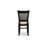 3 Piece Kitchen Table Set for Small Spaces Contains a Round Dining Room Table with Dropleaf and 2 Linen Fabric Chairs, Black-1167356119-1167356117-1167356112