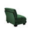 Green Chenille Armless Sofa with Matching Pillow-129513813