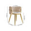 Dining Chairs White Velvet Barrel Back Dining Room Chair Round Accent Chair Velvet Upholstery