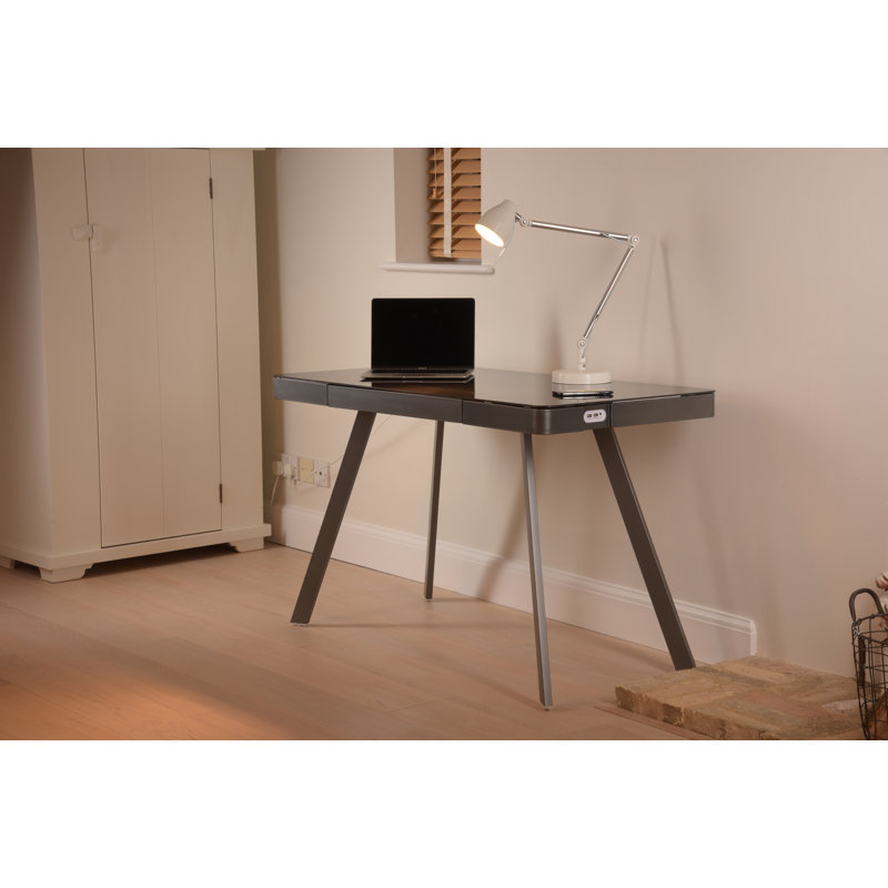 Westleigh Glass Top Writing Desk