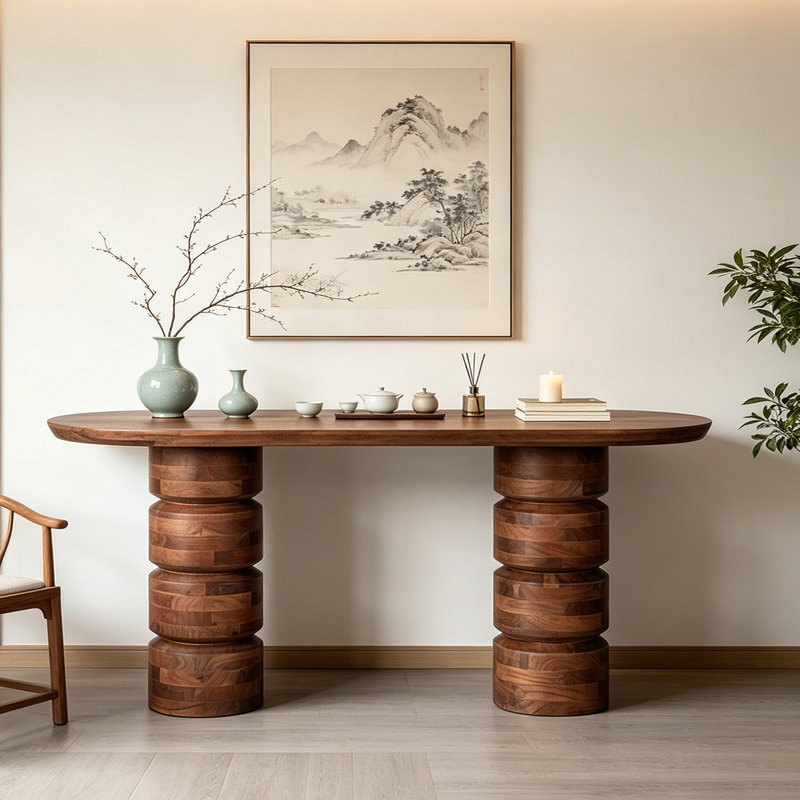 Console Mid-Century, 29.9" H x 63" W x 17.7" D