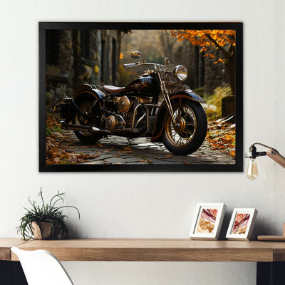 " Motorcycle Charm In Winter "