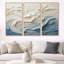 Ensemble d'art mural Clareen - vagues côtières (ensemble de 3)-107752514-107752516