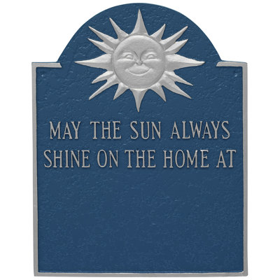 4-Line Wall Address Plaque