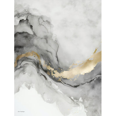 «Grey Art Marble I» sur toile par Seven Trees