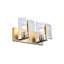 Hogans PW 2 Light Bath Vanity with Hammered Water Glass Shade-33282194
