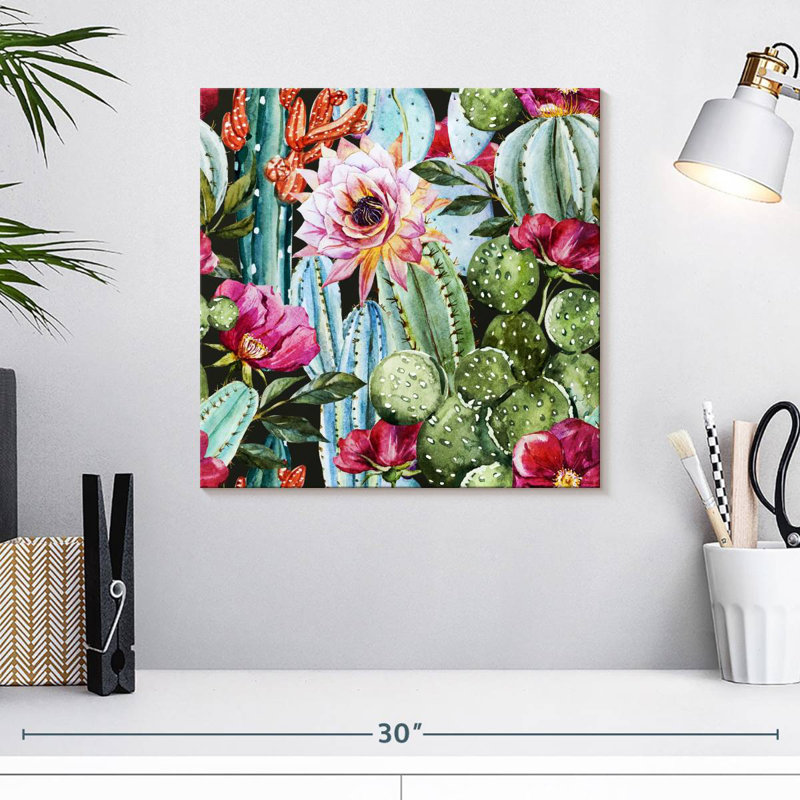 Fleur de cactus Harnek, H 16 po x l 16 po