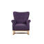 Chaise berçante confortable en velours de conception moderne idéale pour la chambre de bébé