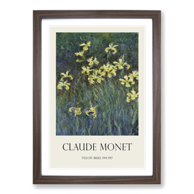 Yellow Irises Print by Claude Monet - Picture Frame Painting