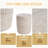 Outdoor/Indoor Lightweight Concrete Side Table,Travertine Finish