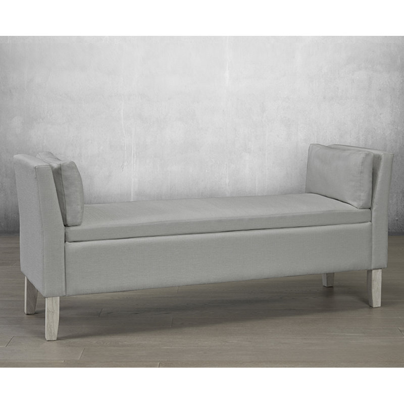 Banc rembourré Petillo, Beige