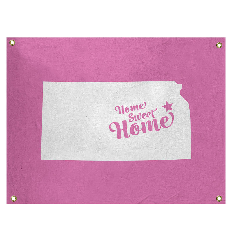 Tapisserie murale topeka doux pour la maison, H 59 po x l 80 po, Rose