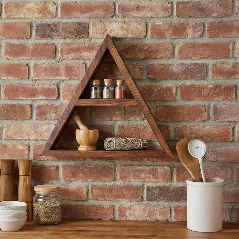 Leann Fir Wood Floating Shelf
