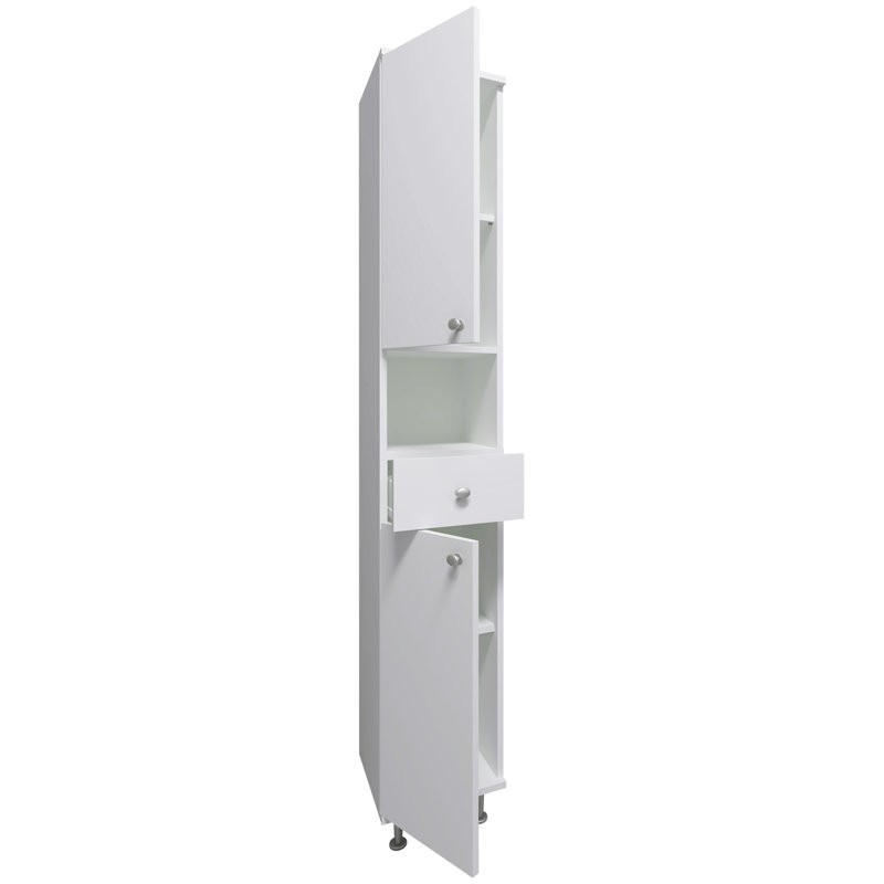 Audriauna Freestanding Bathroom Cabinet, White