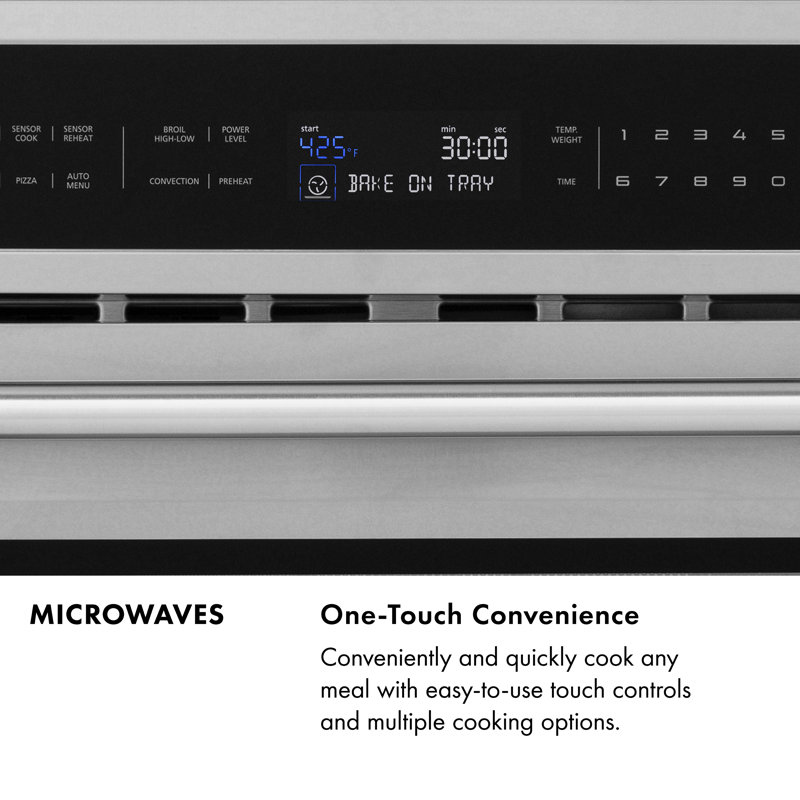 23.5" 1.2 cu ft. 1000 - Watt Black Stainless Steel Microwave Drawer with Sensor Cooking, Matte Black