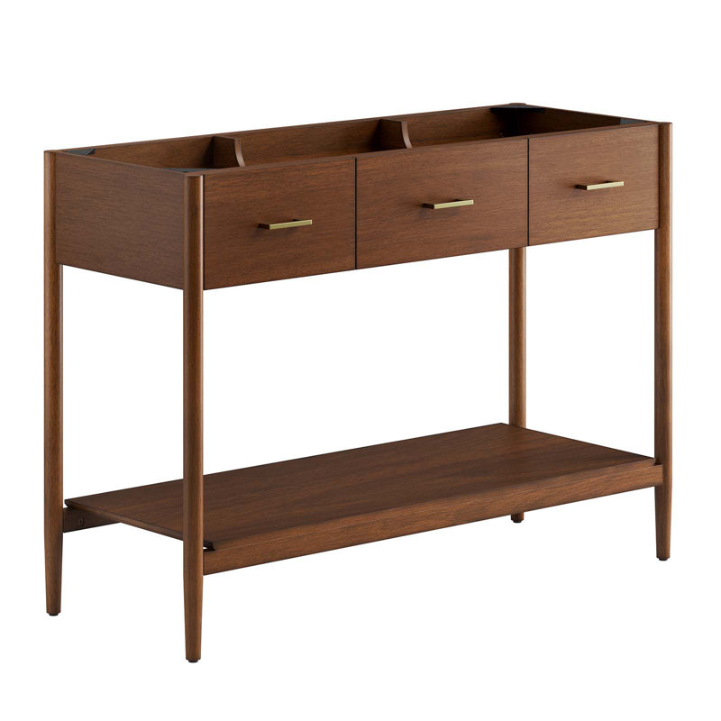 Base de meuble-lavabo double 46,5 po Modway Zaire, Noyer
