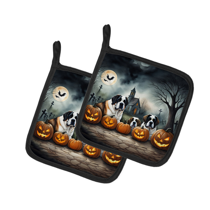 Paire de poignées Saint Bernard Spooky Halloween