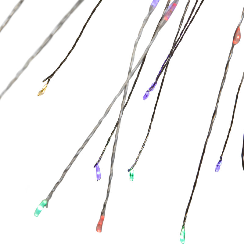 Arbres et branches éclairés, Multicolore