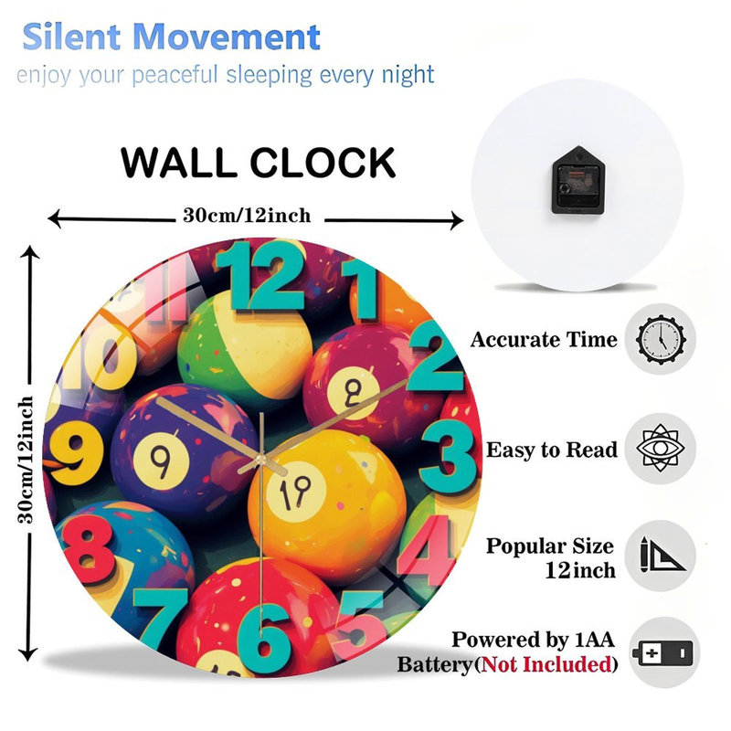Horloge murale 12 ''