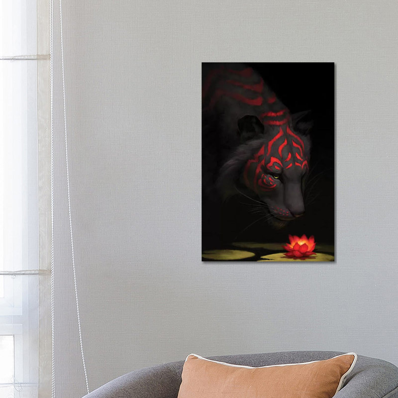 Tiger Lily 1 Piece Wrapped Canvas Painting, 66.04 cm H x 45.72 cm W x 1.91 cm D